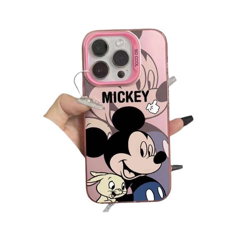 New Cartoon Mickey Apple 16promax Phone Case iPhone15/14 Color Silver 13 High-end Sense x Protective Cover S260128