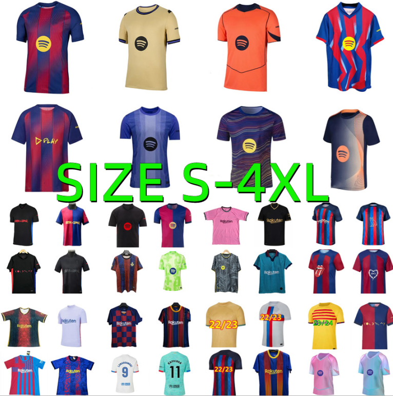 19 20 21 22 23 24 25 26 barcelonaES LAMINE YAMAL soccer jerseys 2025 2026 LEWANDOWSKI FERRAN PEDRI F. DE JONG GAVI RAPHINHA RASHFORD JACK football shirts maillot de foot