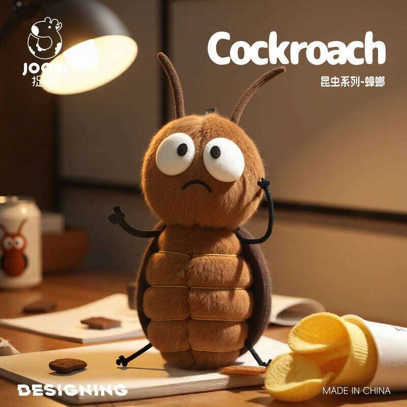 Cute Cockroach Plush Toy-Ultra Soft Squishy Stuffed Insect Adorable Kawaii Bug Plushie Unique Funny Gift for Entomology Lovers Y260128