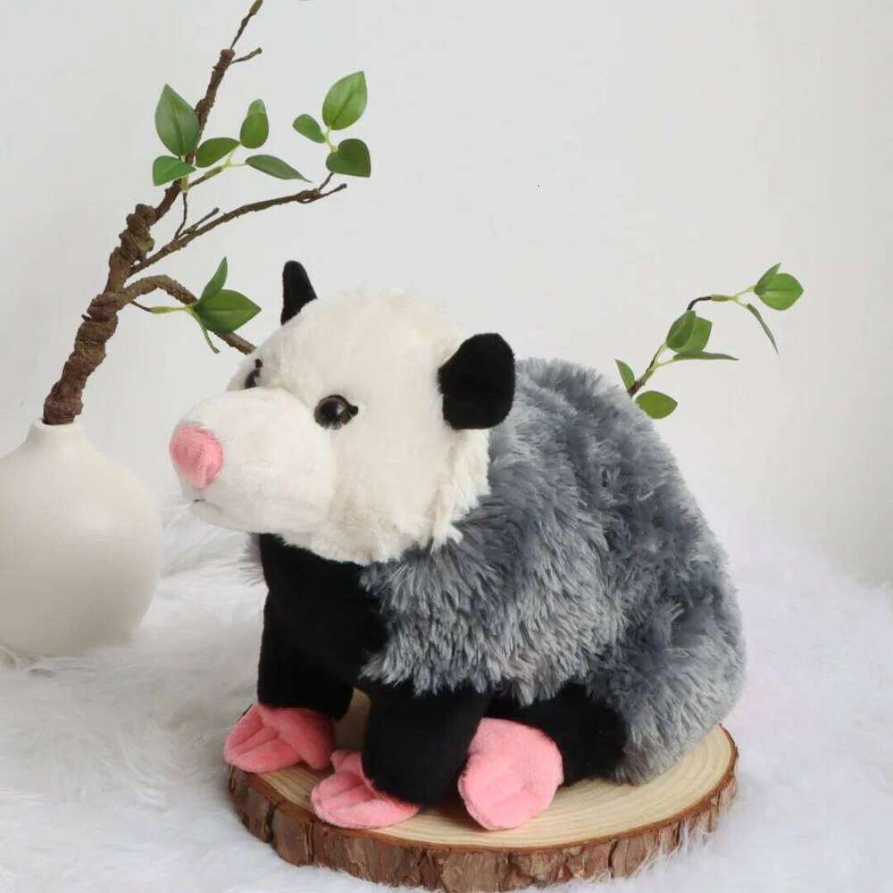 38cm Cute Opossum Plush Toys Stuffed Animals Dolls Simulation Mouse Plushies Toy Children's Birthday Gift Sofa Decor Y260128