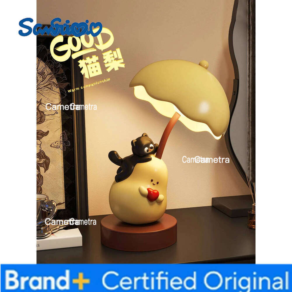 Sanrio Home Decor Cartoon Animal Sculpture Ornaments Decorative Table Lamp Bedroom Bedside Birthday Christmas Gift Cute Night Light H260128