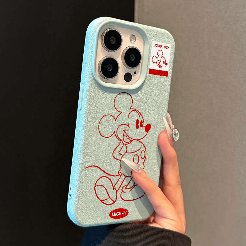 Cartoon Compatible iPhone 16 Apple 14 Pro Max Silicone Phone Case 13m Qi 12 Leather Texture 15 Plus S260128