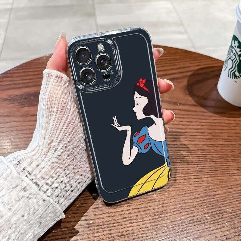 Snow White Compatible with Apple 16 Plus Phone Case iPhone 15 New 14 ROMAX/13/12/11 Transparent S260128