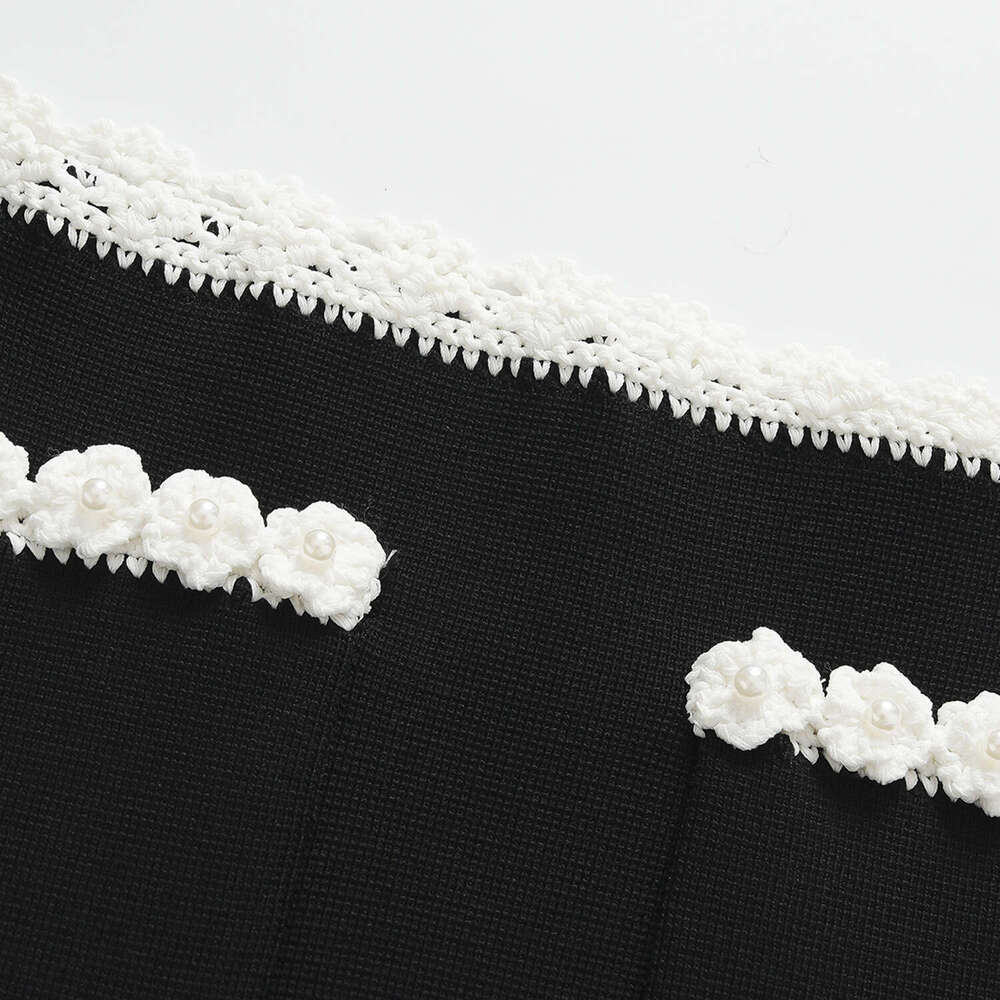 2026 Spring/Summer New French Crochet Knitted Short Skirt Style Fashion Women's Tank Top Two Piece Set