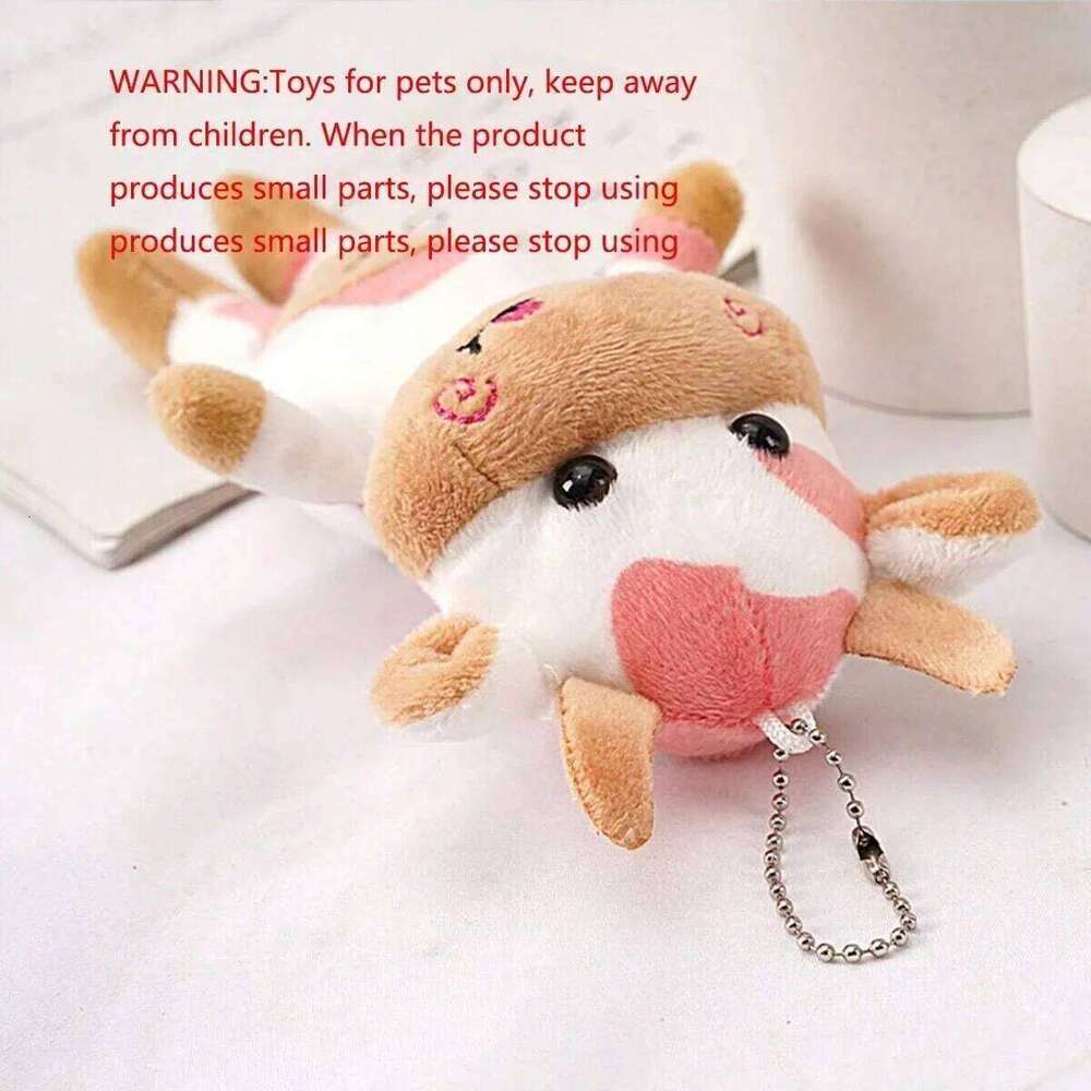 1pc-Cute pet cow plush toy - the perfect anxiety relief calming aid for cats and dogs Y260128