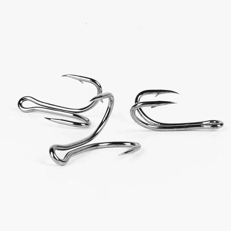 50pcs or 20pcs Carbon Steel Fishing Double 8# To 1# Baitholder Jig Head Crank Barbed Hook for Soft Worm Bass Carp Fishhook Z260128