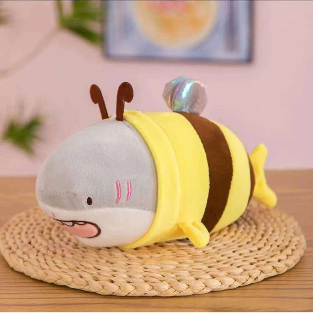Explosion bee cute shark pillow creative combination plush toys Y260128