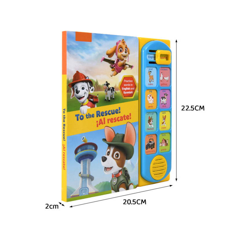 Manufacturer Customized Children's Early Education Educational Trigger Cartoon Animal Point Reading Sound Book