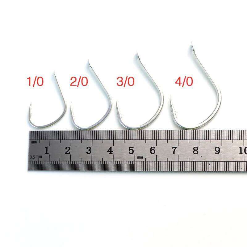 30pcs Sea Pike Fishing Hooks Saltwater High Quality 1/0 2/0 3/0 4/0 Jig Hook 2019 Fishhooks For Slow Pitch Jigging Z260128