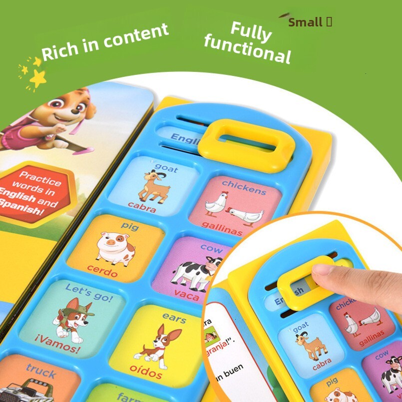 Manufacturer Customized Children's Promotional Early Education Educational Trigger Sound Cartoon Animal Point Reading Book