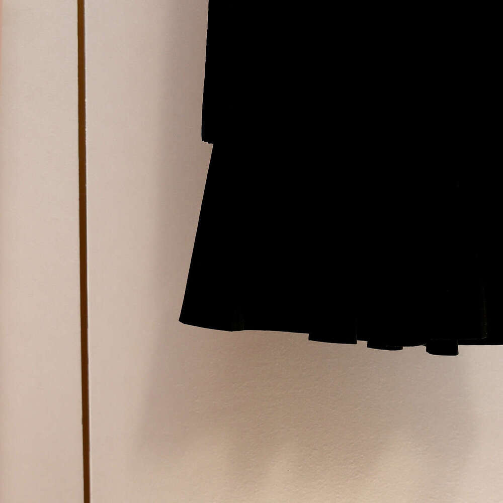 2026 autumn and winter new French style small fragrance color blocked lapel fake two-piece waistline patch long sleeved knitted women's dress