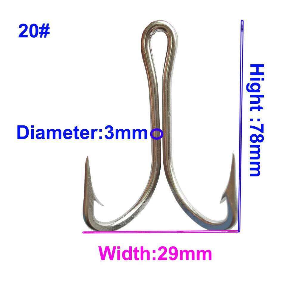 Stainless Steel Fly Tying Double Frog Bass Weedless Fishing Hook Fishhook for Soft Lure Jig Z260128