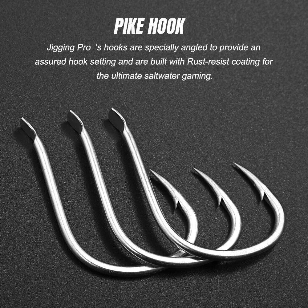 JIGGING PRO Pike Fishing Hooks 20-50pcs Saltwater High Quality Jig Hook Fishhooks For Slow Fast Pitch Jigging Z260128