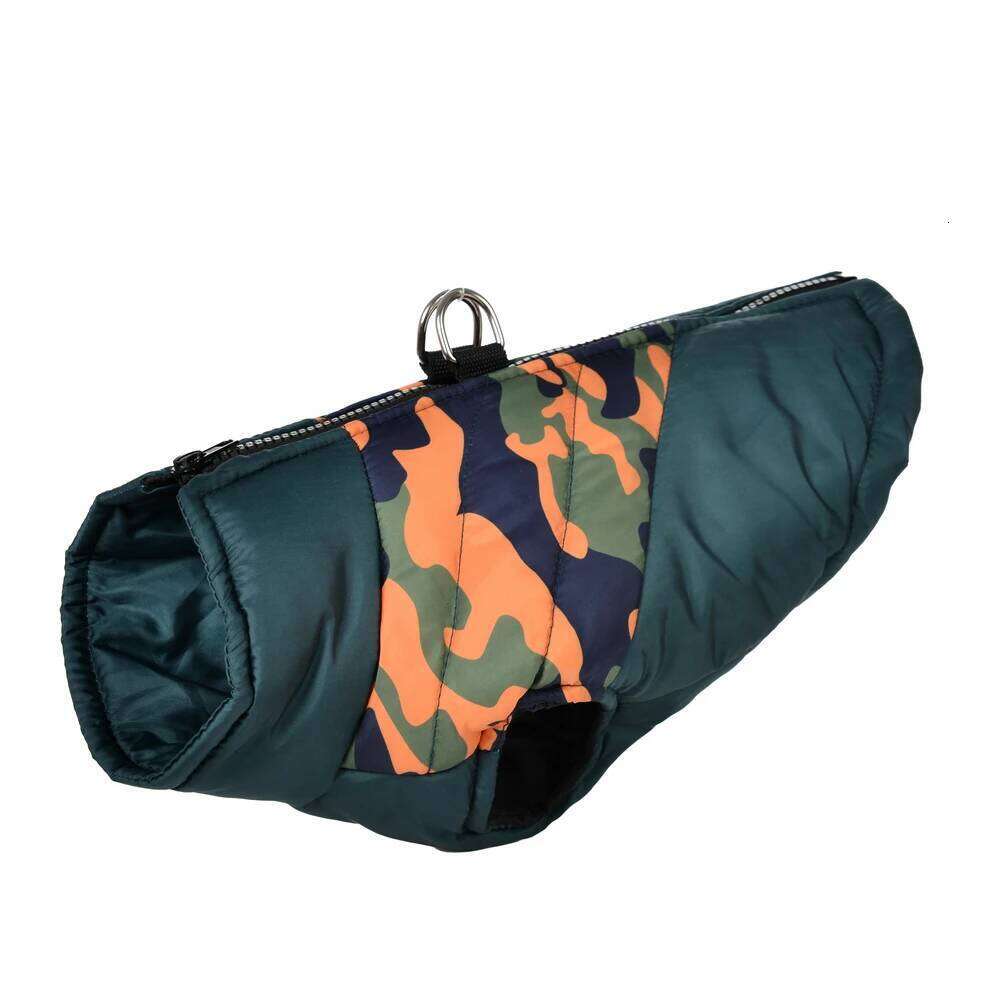Winter Warm Dog Jacket For Small Medium Dogs Cats Outdoor Waterproof Pet Coat With D-ring Zipper Camouflage Puppy Beagle Clothes XJ260127
