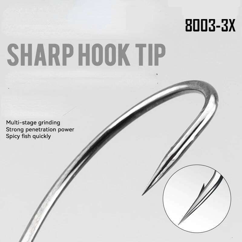20/50Pcs Lure 3#-3/0# Ring Eye Fishhook High Carbon Steel Barbed Soft Bait Worm Hooks for Carp Fishing Accessories Z260128