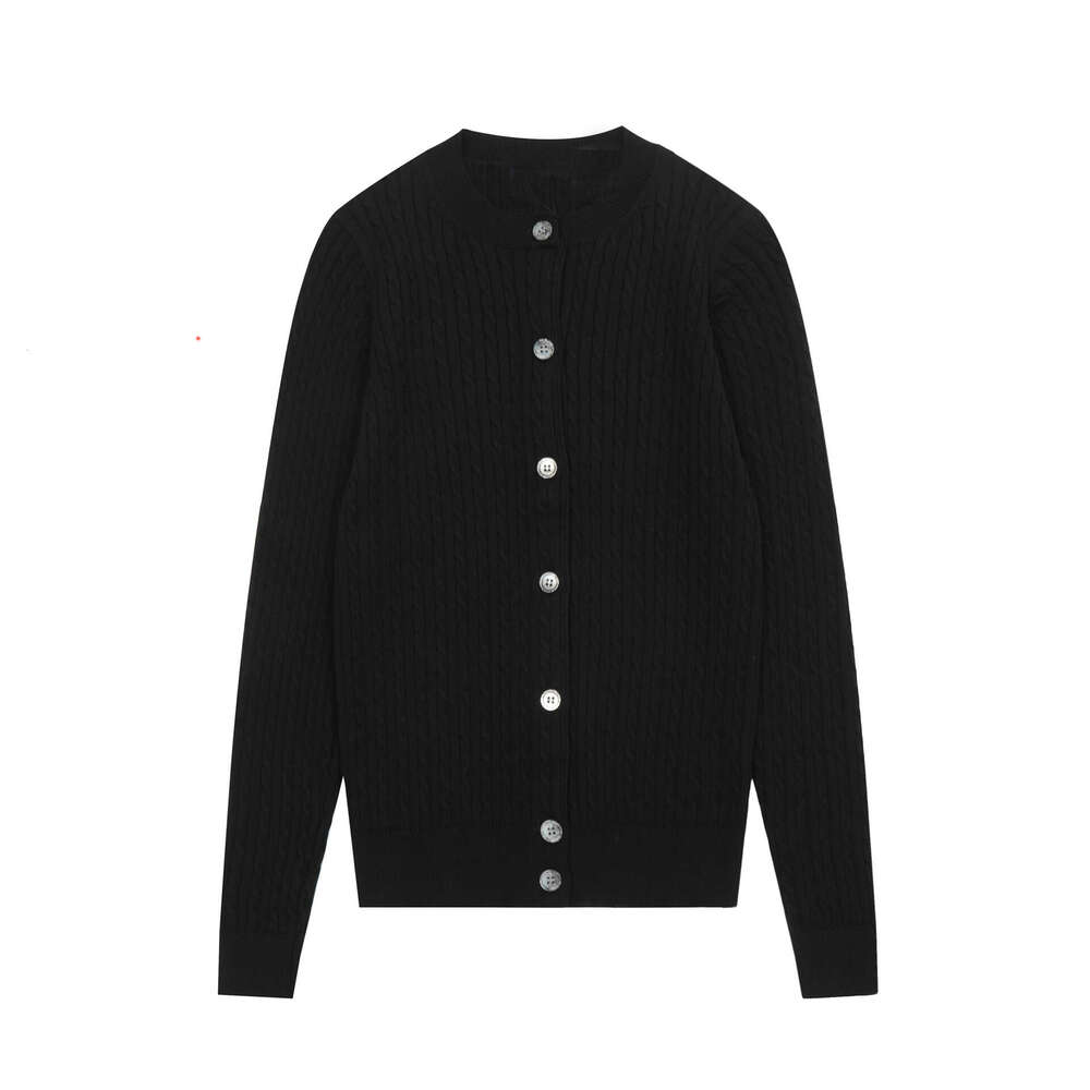 2026 Spring and Autumn Home Designer Embroidered Small Label Classic Versatile Knitted Long Sleeve Slimming Cardigan for Women