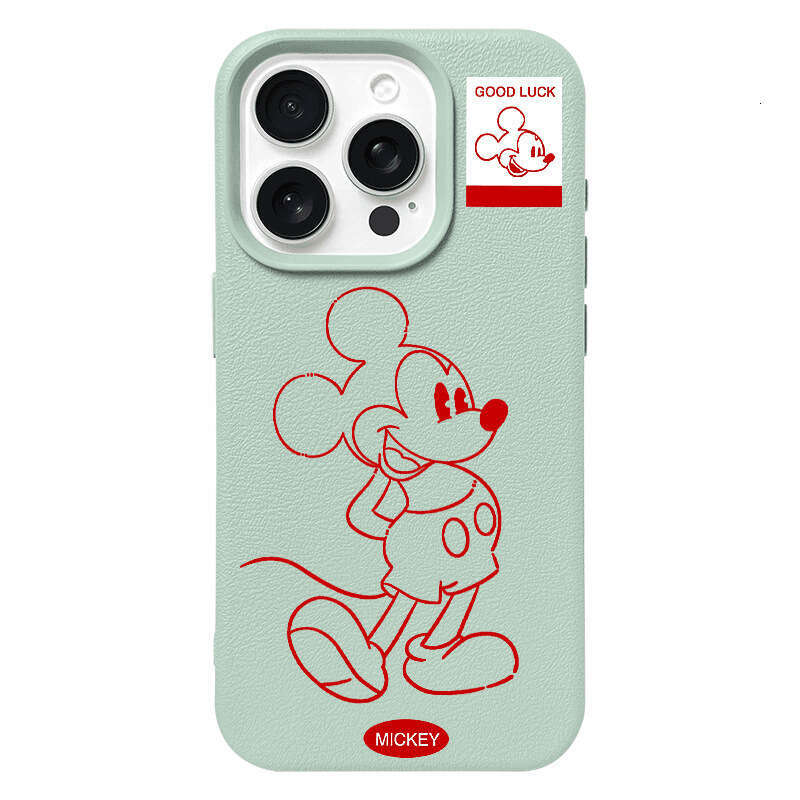 Cartoon Compatible iPhone 16 Apple 14 Pro Max Silicone Phone Case 13m Qi 12 Leather Texture 15 Plus S260128