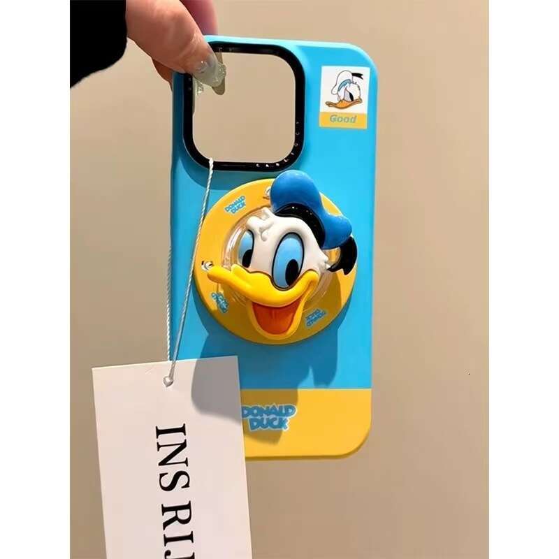 Cartoon Cute Donald Duck Magnetic Stand Compatible with iPhone 16 Pro Max Apple 15 Phone Case 14 New Model 13 S260128