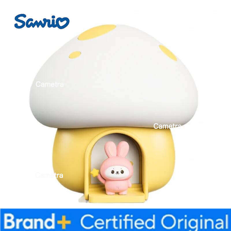 Sanrio Mushroom Tap LightUSBRechargeable Creative Atmosphere Night Light Dormitory Bedroom Bedside Cute Timed Silicone Table Lamp H260128
