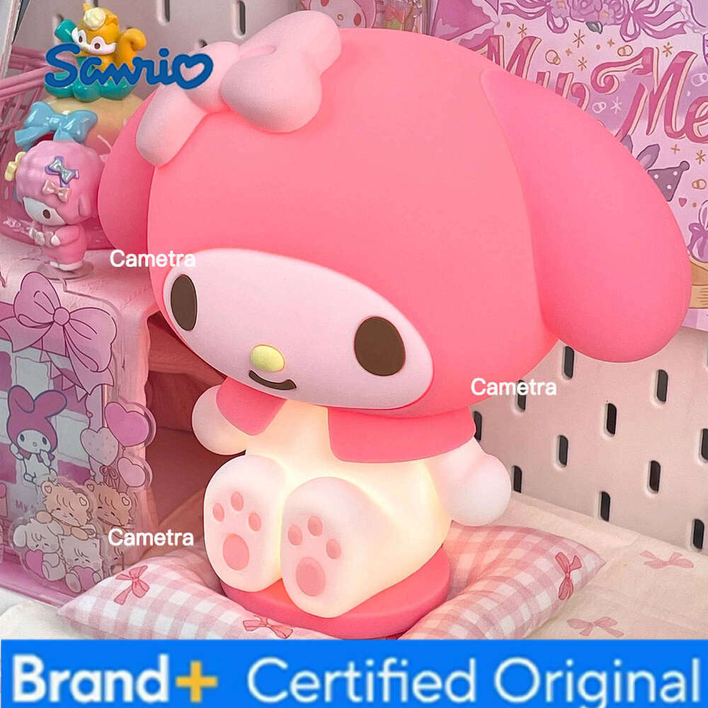 Sanrio Kawaii New Pat Light Bedroom Bedlight Anime Melody Night Lamp Desktop Decor Ornaments Girls Gift H260128