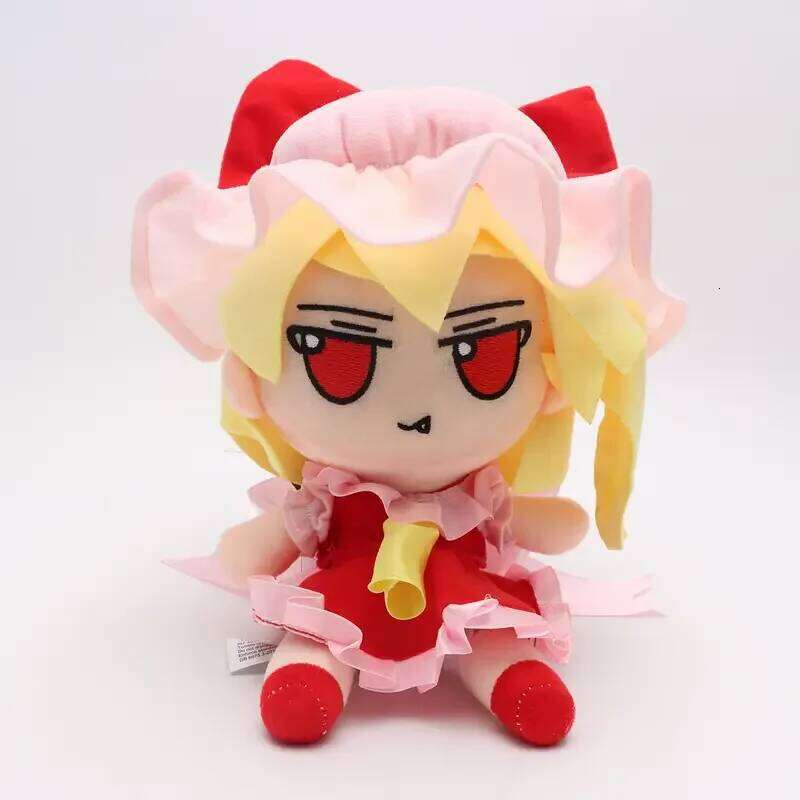 20cm Touhou Toys Lovely Plush fumofumo TouHou Project Flandre Stuffed Doll Collectible Birthday Christmas Gift Y260128