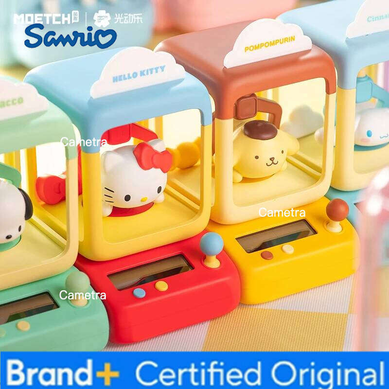 Sanrio Hellokitty Rocking Doll Machine Photodynamic Music Series Surprise Blind Box Hand-Made Kuromi Cartoon Toy Decorative Ornaments H260128