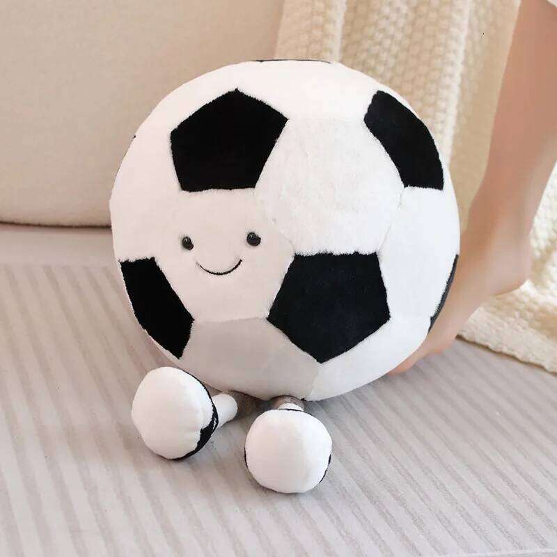 Creative Basketball Funny Soccer Football Plush Pillow Children's Bed Room Decoration Accessories Soft Stuffed Toy Y260128