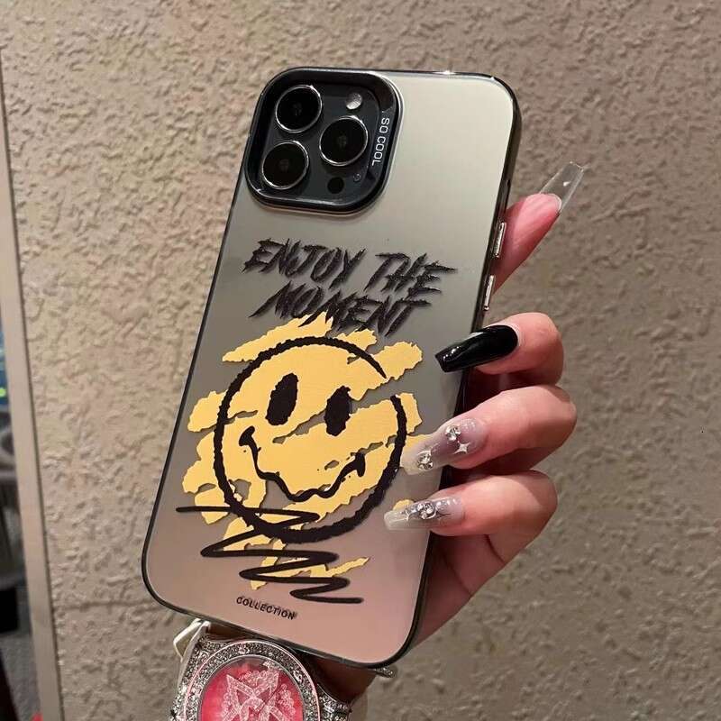 imd Trendy Black Silver Compatible with Vivo S18 Phone Case BBK iQOO Neo9 Cartoon Text X100 Matte S260128