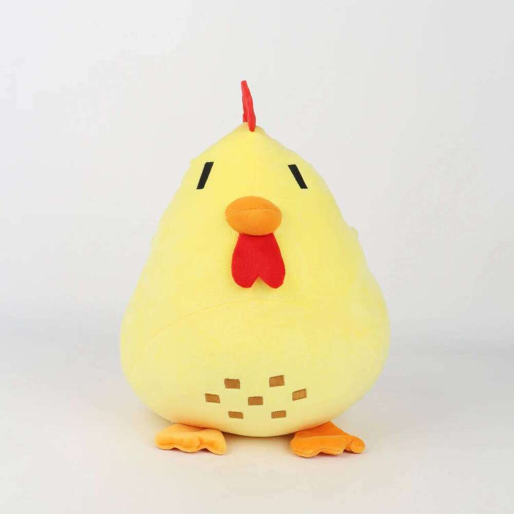 Plush Cartoon Game Soft Animal Chicken Pillow for Kids Accompany Toy Room Decor Y260128