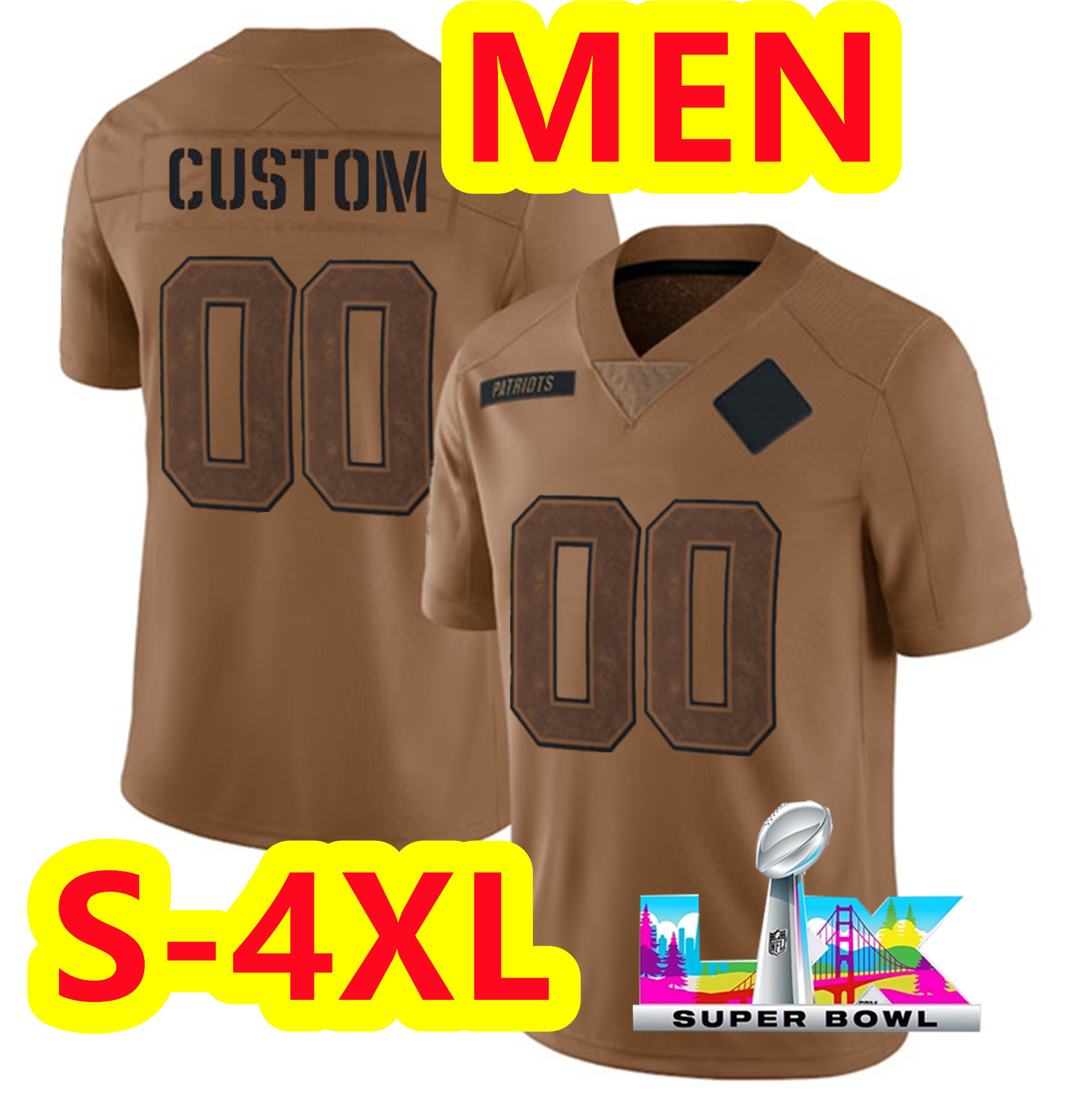 2026 Seahawkss Super Bowl LX Jaxon Smith-Njigba Devon Witherspoon Cooper Kupp Jake Bobo Warren Moon DK Metcalf Kenneth Walker III Kenny Easley Custom 