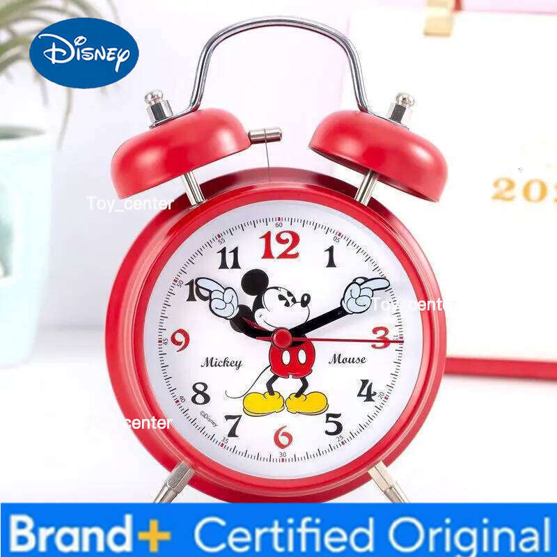 Disney Mickey cartoon cute student alarm creative kawaii home decoration desktop ornament clock animation peripheral gift H260128