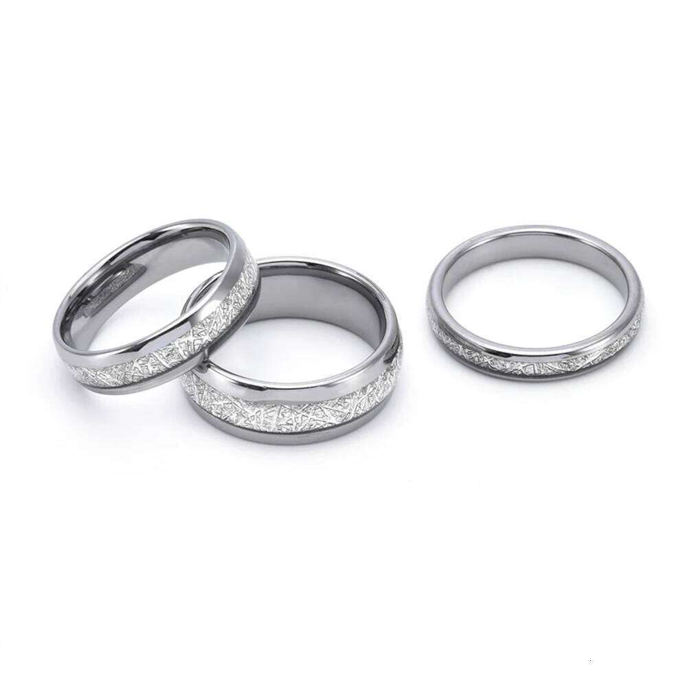 Tungsten Carbide Rings Brushed Matte Finish 4/6/8mm Wedding Bands Scratch Proof Hypoallergenic Couple Jewelry XJ260127