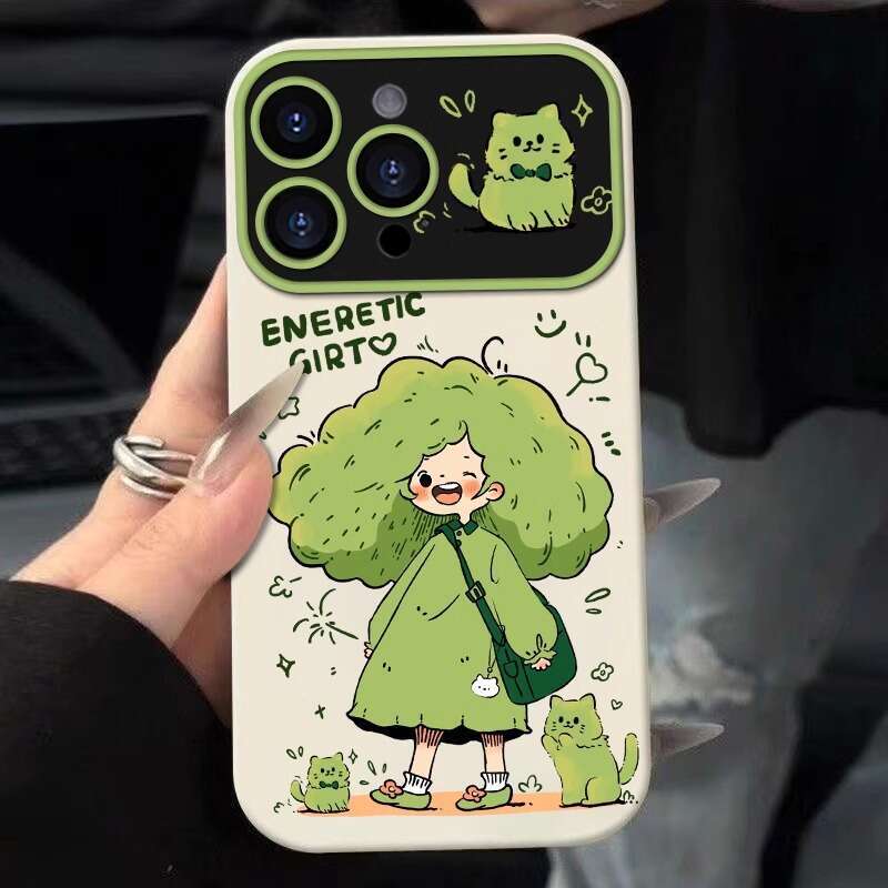 Suitable for Xiaomi 15PRO Phone Case 14 Vitality Green Girl Civi5Pro Soft Silicone Civi3 Protective Cover 13 S260128