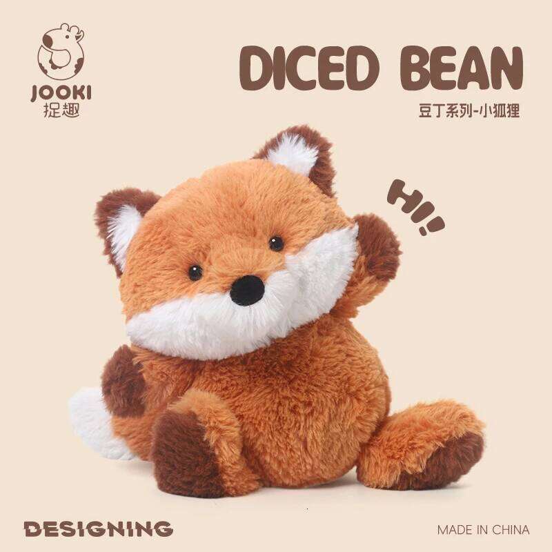 Soft Lovely Fox Plush Toy Stuffed Animal Pillow Kids Baby Girls Boys Sleep Accompany Anime Gift for Back to School Birthday Y260128