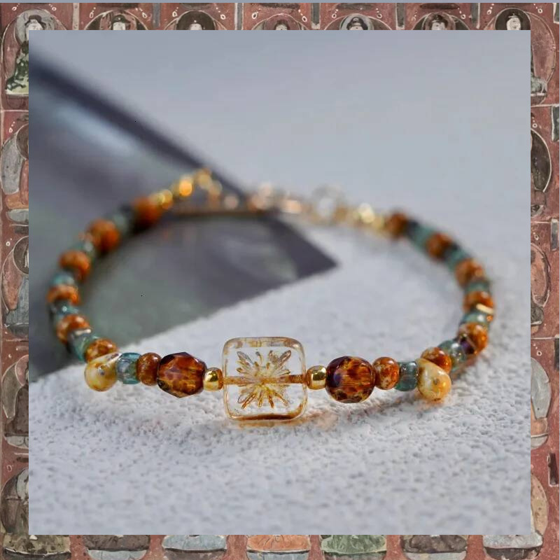 Dunhuang Matching Retro Beaded Bracelet Design Sense High Color Value Fairy Ancient Style HandString Gifts Jewelry ddmynov