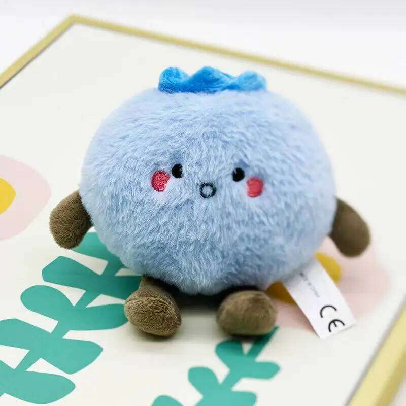 14cm simulation new innocent blueberry stuffed plush toy cartoon anime cute pillow for children's birthday gift fun doll Y260128