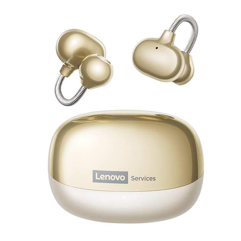 Lenovo LES-120 Spring Earhook Earphones Wireless Bluetooth 6.0 Headphones Smart Call Noise-Canceling Gaming Headset Hi-Fi Sound Quality Music Earbuds