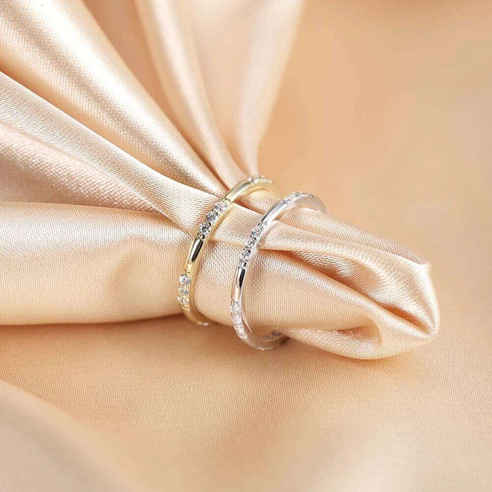 ORSA JEWELS 100% 925 Sterling Silver Minimalist Ring Round 5A CZ Zircon Rings 2025 Women Gift Fine Casual Birthday Jewelry APR37 XJ260127