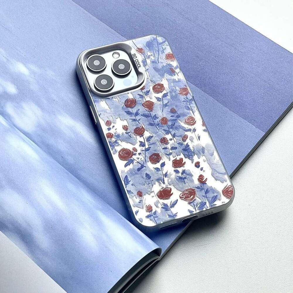 Blue Rose Compatible with Samsung S23 FE Phone Case S25 Ultra/Note 20/S24 Plus/S21/A06/A54 S260128