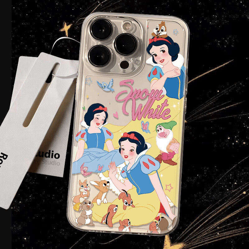 Hot-selling Snow White Phone Compatible with Apple 16 Pro Max/15 Cartoon 14/13/12 Transparent Space Case x S260128