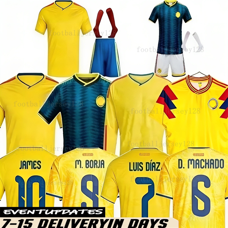 Colombia 2026 World Cup Home Centenary soccer jersey 100-years anniversary 2025 james LUIS DIAZ L.DIAZ J.LERMA Copa America Player Version Home away men kids Kit 666