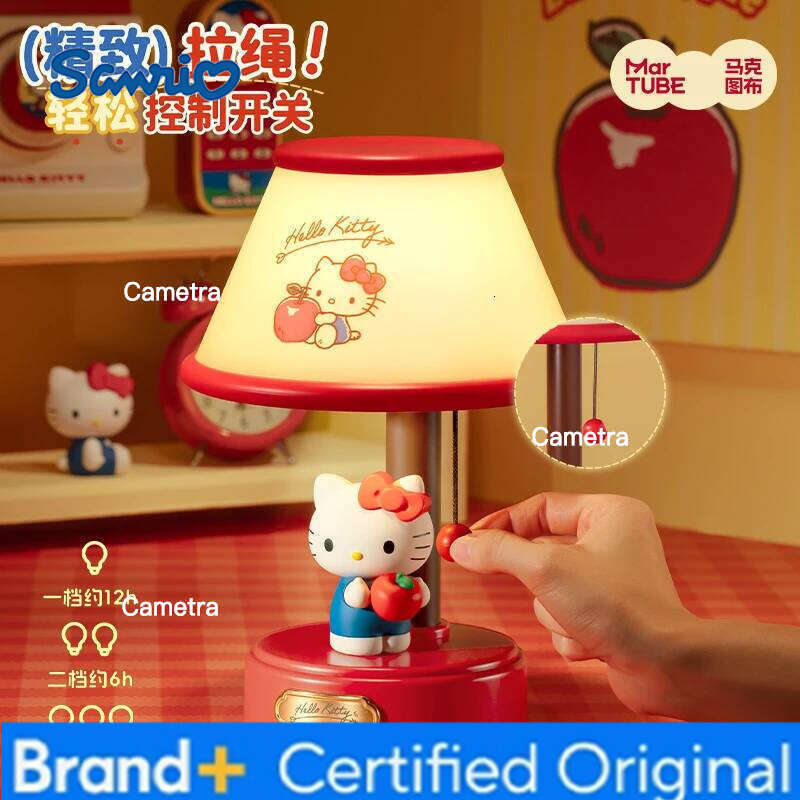 Sanrio Martube Pingu Desk Lamp Hellokitty Series Room Bedlight Dormitory Ornaments Anime Peripheral Christmas Gifts H2601281