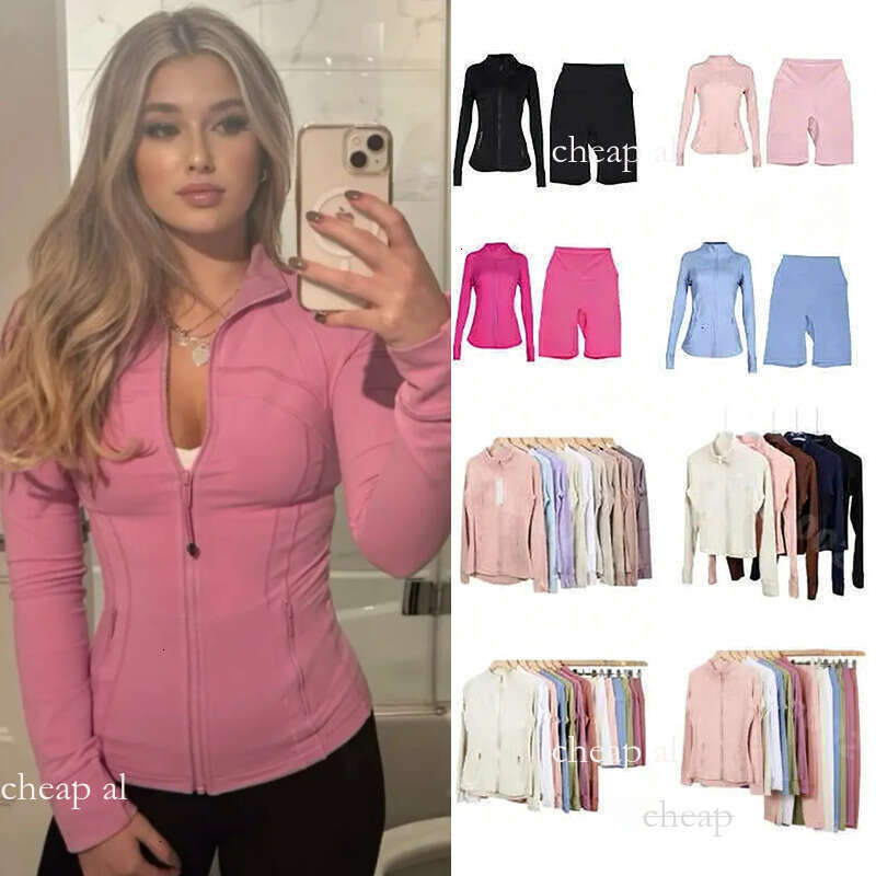Women Clothes yoga Jackets Luluity lemonal set men Jackets Set Leggings Sets Plus Soft Socks Pants Defined Luluity lemonal Sweatshirt Jackets Set Moisture