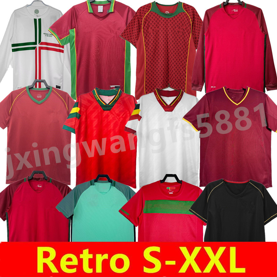 1992 1998 2000 2012 2013 RONALDO Portugal Retro Soccer Jersey 2002 04 06 16 18 RUI COSTA FIGO NANI Classic Football Shirts Camisetas de futbol Portuguese Vintage