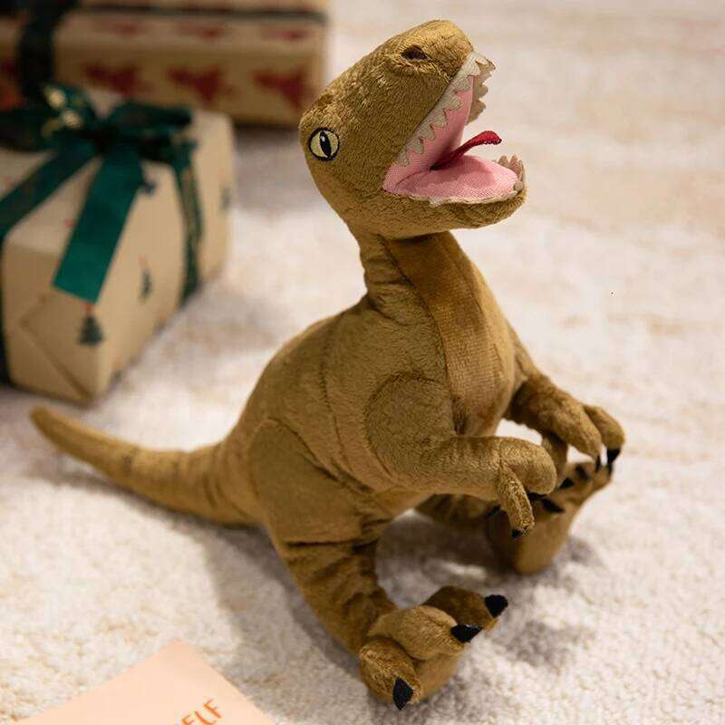Cute Dinosaur Plush Toy Set Soft Stuffed Velociraptor Jurassic Themed Plushies for Kids&Collectors Prehistoric Gift Dino Lovers Y260128