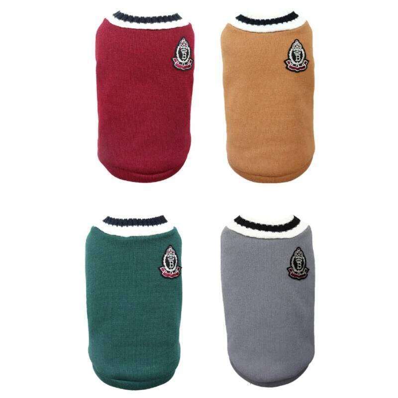 1PC Pet Cat Solid Costume Autumn Winter Christmas Sweater Hoodie Small Dog Kitten Pullover Puppy Vest Clothe Kitty Jacket Outfit XJ260127