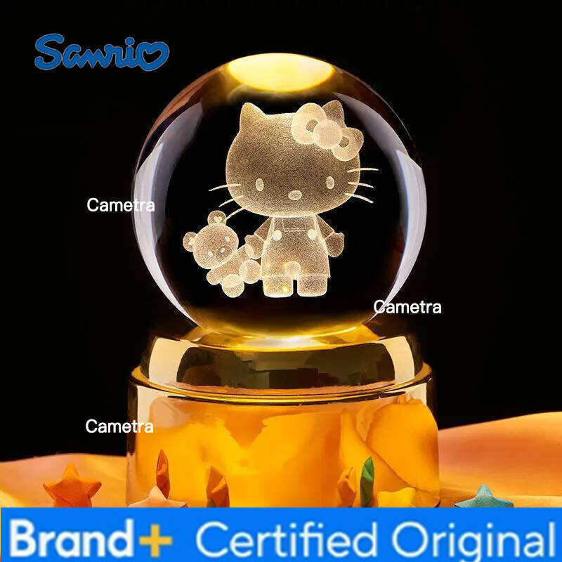 Sanrio Hello Kitty Anime Peripherals Creative Cartoon Carving High Value Desktop Ornaments Dimming Bedroom Night Light Girlfriend Gifts H2601281