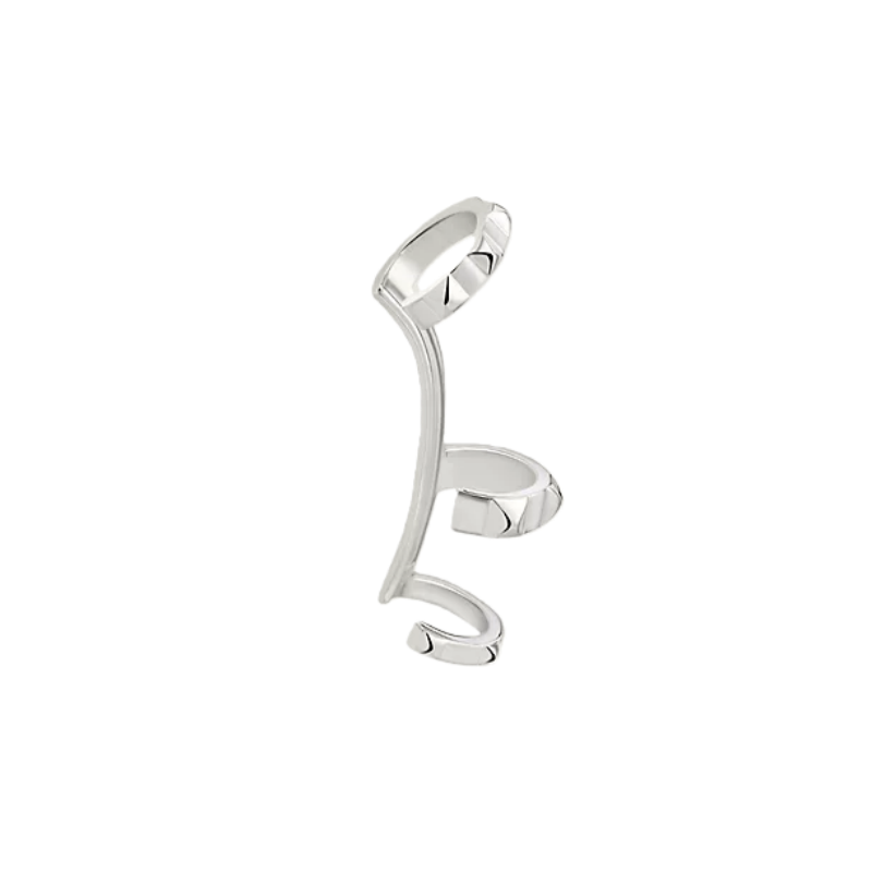 Luxury Designer Jewelry H Rivet Single Ear Cuf 18K Gold Plated for Women Men