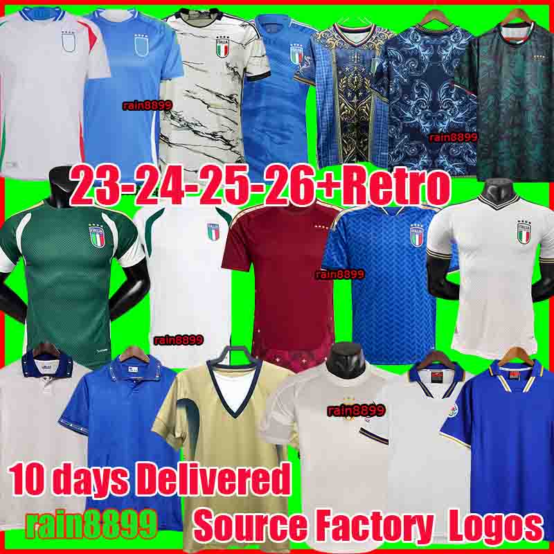 italy jersey 2026 maglia italia football shirt italy retro soccer jersey 125TH National Team women kids Italian Jersey trainning long sleeve top shirts 2006 1994