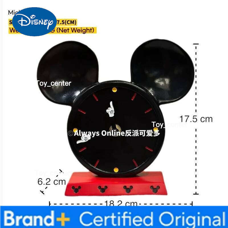 Disney New Animation Mickey Mouse Style Clock Cartoon Desktop Ornaments Anime Figure Living Room Simple Home Decoration Present H260128